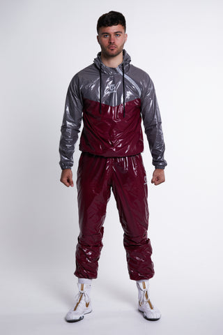 Hybrid Performance Sweat Suit - Red/Grey