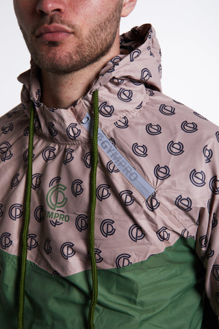 Hybrid Performance Sweat Suit Top - Green/Print