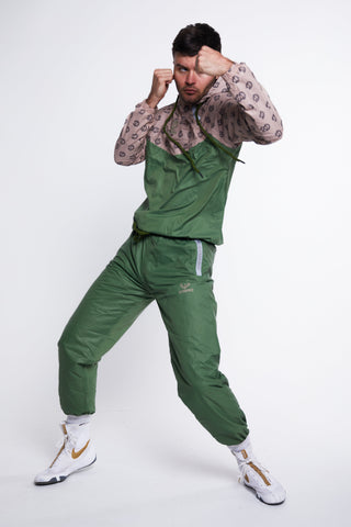 Hybrid Performance Sweat Suit Top - Green/Print