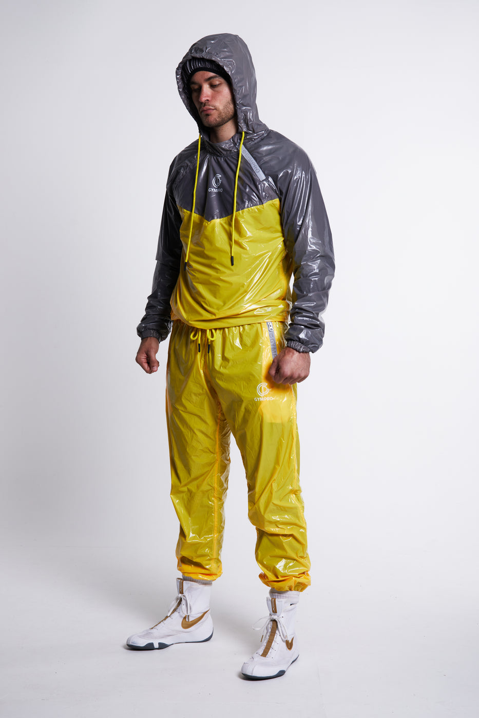 Hybrid Performance Sweat Suit - Yellow/Grey – GymPro Apparel