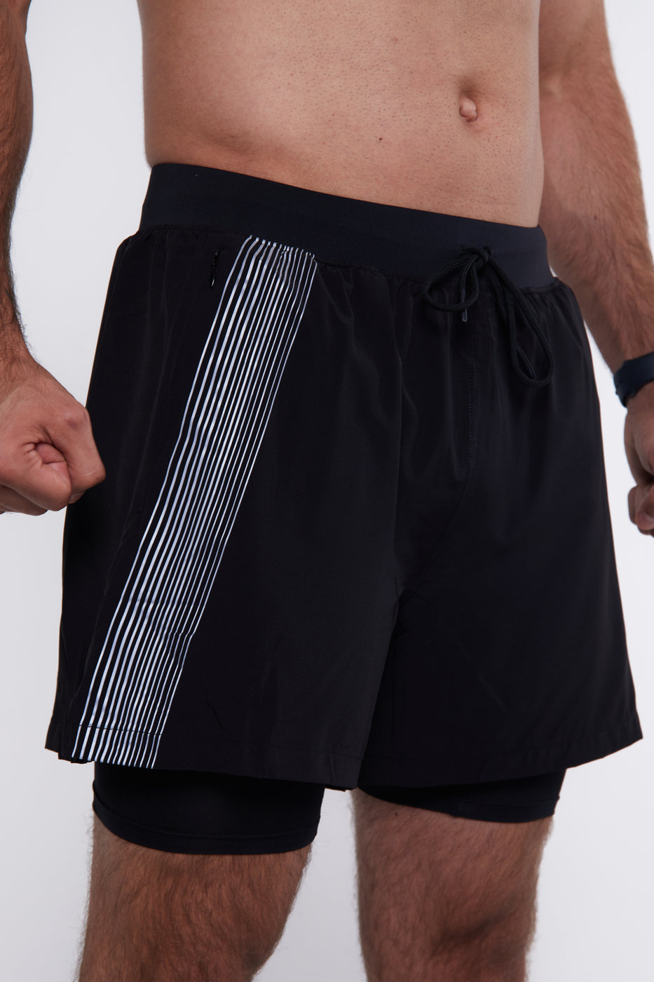 Hybrid Performance Compression Shorts - Black – GymPro Apparel