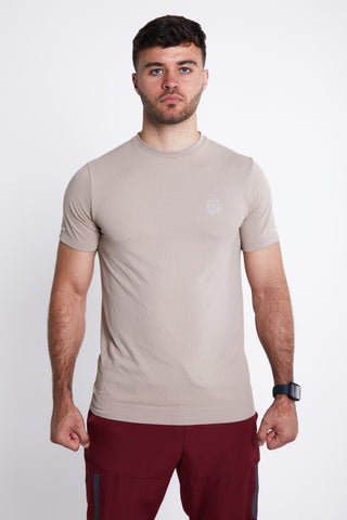 Hybrid Performance T-shirt - Taupe