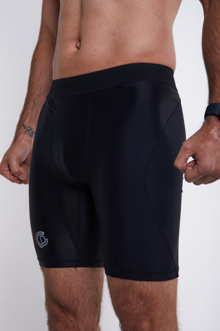 Hybrid Performance Compression Shorts - Black