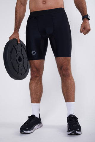 Hybrid Performance Compression Shorts - Black