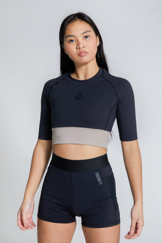 Womens - GymPro Crop Top - Black