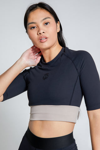 Womens - GymPro Crop Top - Black