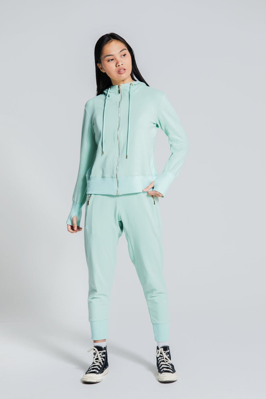 Womens - Essential Tracksuit - Olive – GymPro Apparel