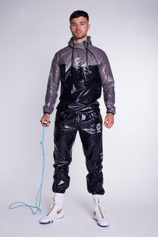 Hybrid Performance Sweat Suit - Black/Grey