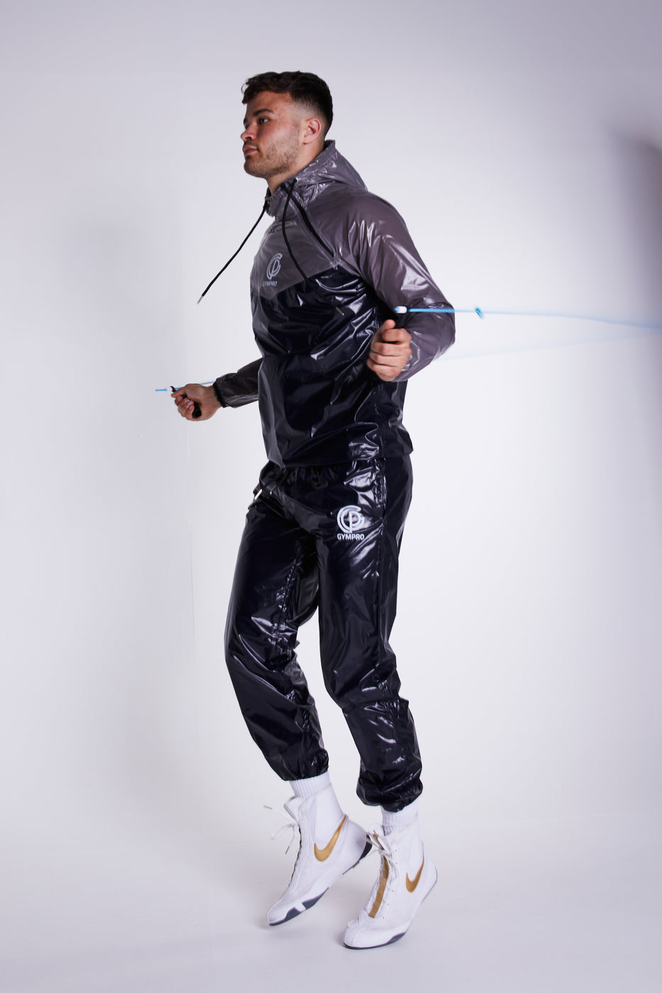 Hybrid Performance Sweat Suit - Black/Grey – GymPro Apparel