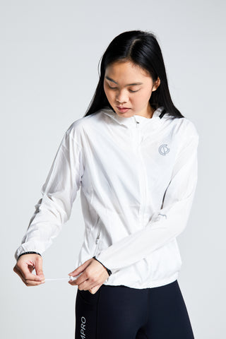 Womens- Lightweight Running Jacket - White