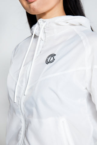 Womens- Mesh Training Jacket - White