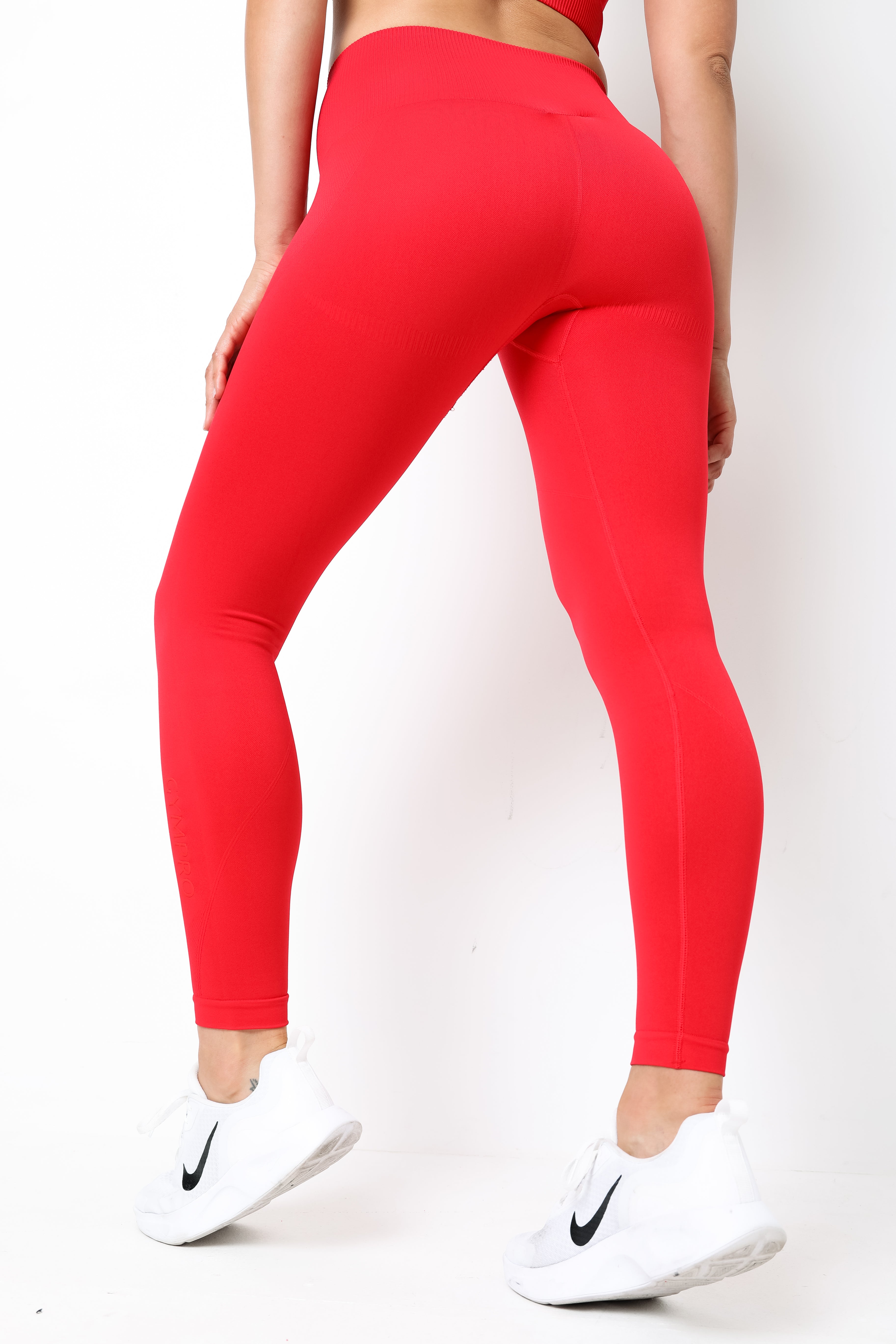 Hoxton Haus seamless gym leggings in red